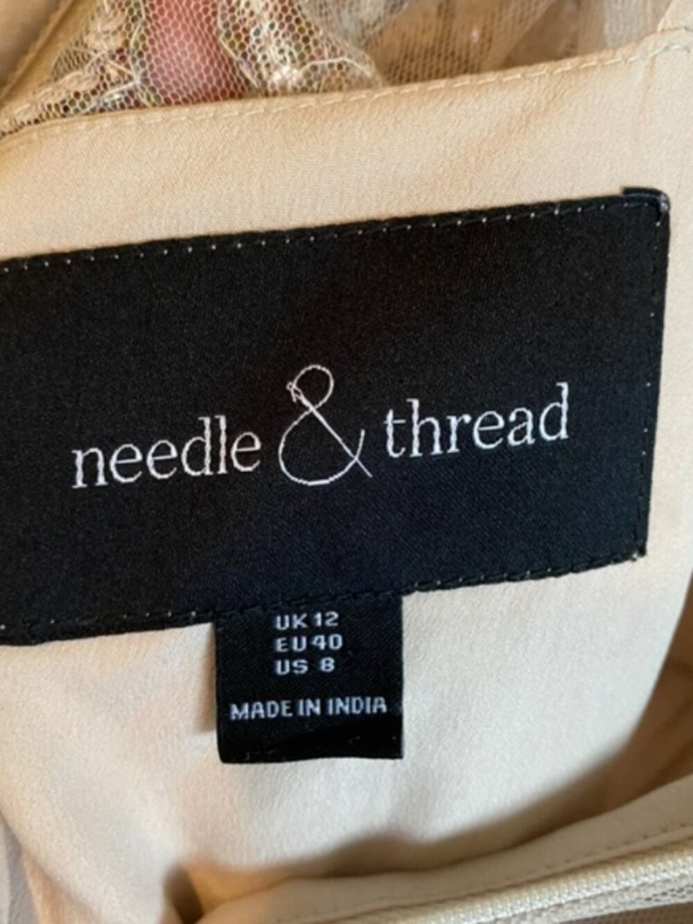 BHLDN x Needle and Thread Adona Dress Size 8 - Picture 4 of 5